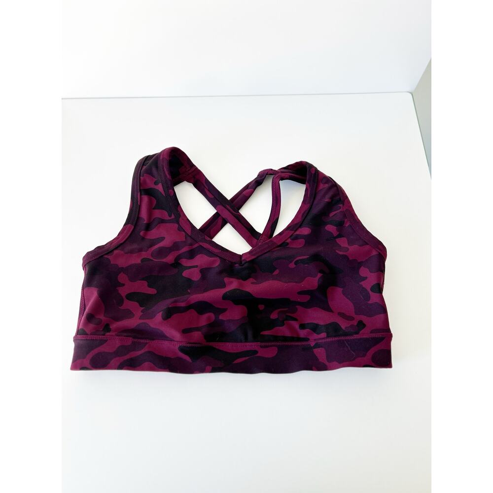 Torrid Active Dark Red Camo Sports Bra 0